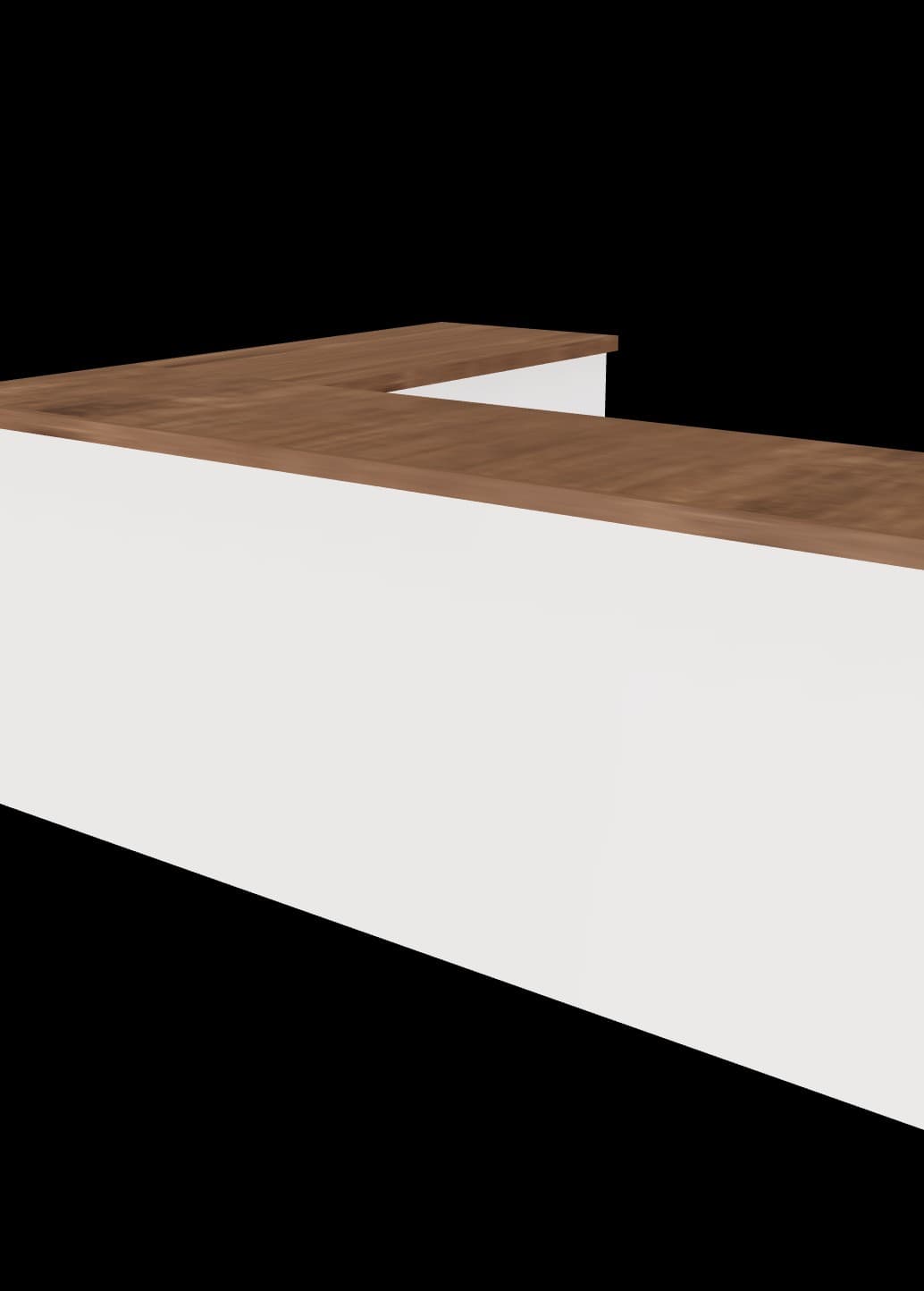 Ceviz L Tezgah 240cm